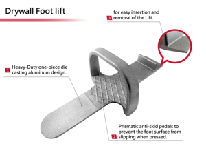Elevador de pie para paneles de yeso de aleación de aluminio de grado DIY duradero personalizable con producto de herramientas manuales de soporte ODM y OEM - Product Image 2