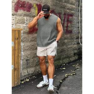 2025 hommes col en V été sans manches pull gilet décontracté tricot hauts pullover - Product Image 1