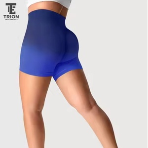 Custom Logo <b>Women's</b> High Waisted Yoga <b>Shorts</b> Seamless Mesh Contour Workout <b>Tights</b> for Gym and Fitness with OEM ODM - Product Image 5