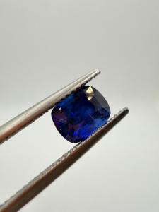 Zafiro Azul Natural Vívido de 2.20CT, 7.5X6X5 MM, Corte Cojín, Gema Preciosa Suelta de Ceilán, Sri Lanka, para Joyería - Product Image 3