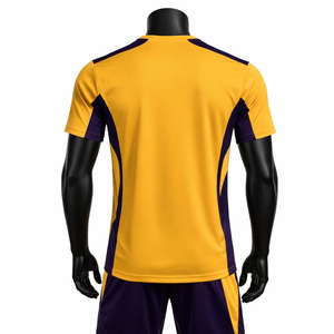 Ensemble maillot et short de football personnalisé OEM en gros, kit d'entraînement et de match anti-humidité, marque privée - Product Image 2
