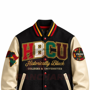 Chaqueta ligera para hombre estilo HBCU, cómoda y personalizada, chaqueta universitaria, chaqueta de colegio, chaqueta varsity hecha a medida. - Product Image 2