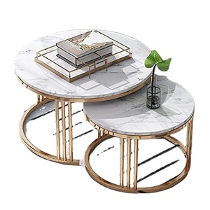 Modern White Marble Top <b>Square</b> Pipe Books <b>Table</b> Stand High Quality Gold Finish 2 Sizes Available for Home Living Room Furniture - Product Image 2