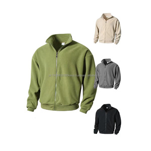 2025 Nueva Sudadera con capucha gruesa de lana abrigo de lana Polar para hombres Otoño e Invierno cuello de pie deportes Fitness sudaderas con capucha cárdigan - Product Image 6