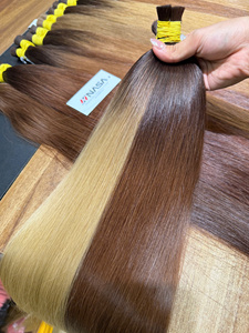 Extensions de cheveux en vrac de haute qualité, produit très demandé 2026, couleurs blondes ombrées, cheveux bruts super double drawn de haute qualité - Product Image 4