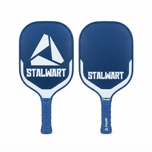 ไม้พายพิคเคิลบอล Stalwart Pro Padel Series รุ่นรักษ์โลก รูปทรงมาตรฐาน ด้ามจับกันลื่น ดีไซน์สีน้ำเงินขาว สำหรับผู้ใหญ่ ฝึกซ้อมและแข่งขัน - Product Image 2