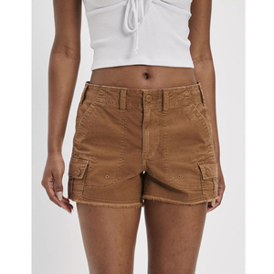 Shorts Cargo Transpirables de Cintura Media de la Mejor Calidad al por Mayor para Mujer, Shorts Deportivos de Gimnasio, Tejidos en 100% Poliéster, Ropa Urbana - Product Image 1