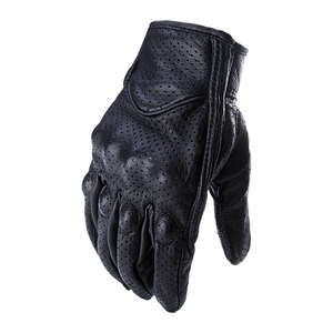 Guantes de Carreras de Cuero Antideslizantes Personalizados para Deportes al Aire Libre, Guantes de Verano con Pantalla Táctil para Motocicleta - Product Image 3