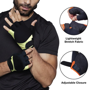 Gants de cyclisme pour hommes et femmes, gants de vélo de montagne, demi-doigts, pour course sur route, antidérapants, respirants - Product Image 5