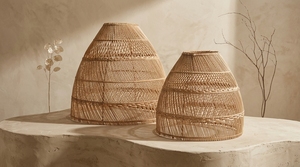 Decorative Rattan Hanging Lampshade Handwoven Pendant Lamp Shade for Restaurant Hotel Home <b>Lighting</b> - Product Image 6