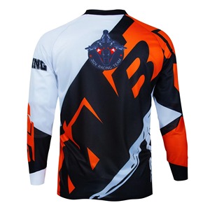 High Quality Motocross Jersey Made of 100% Polyester Fabric with Custom Logo Color Sublimation Oem Design auto racing wear - Product Image 3