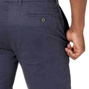 Pantalones Chinos de Algodón Elástico para Hombre, Color Azul Marino Oscuro, Corte Ajustado, Uso Diario, Tela Resistente, Diseño Moderno - Product Image 5