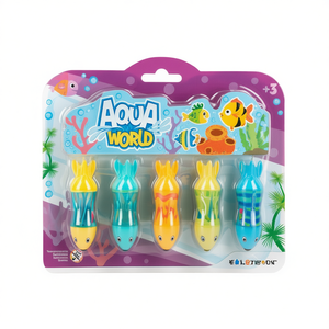 Aqua World Torpedo Fish Bath Toys sommergibili, 5 pezzi, per bambini da 2 a 4 anni - Product Image 2