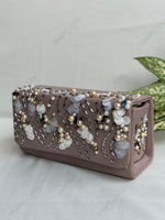 Pochette de Soirée de Luxe Vintage à Paillettes et Perles, Sac à Main de Créateur Orné de Pompons pour Femme, Idéal pour Cocktail, Mariage et Mode