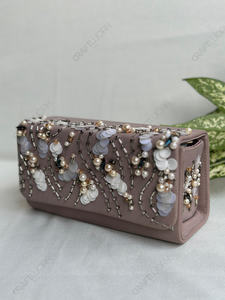 Bolso de Mano de Lujo con Lentejuelas y Perlas para Fiesta, Diseño de Diseñador, Adornado, para Mujer, Cóctel, Boda, Moda - Product Image 2