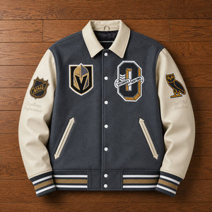 OVO University High Quality Custom Varsity Jacket New Design Heavy <b>Weight</b> Embroidered Logo Letterman Old School Jacket - Product Image 1