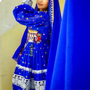 Women Afghan <b>Dress</b> Handmade Traditional Embroidered <b>Long</b> Sleeve Cultural Maxi <b>Dress</b> Elegant Fashion Wear - Product Image 2