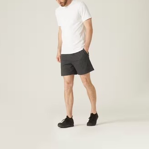 Shorts de sport décontractés pour hommes, shorts de basket-ball élastiques pour l'exercice et le jogging, motif uni - Product Image 6