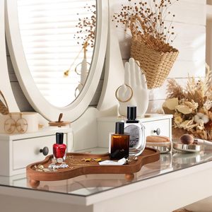 Bandeja de Perfume de Madera con Diseño de Nube, Bandeja Decorativa Irregular para Joyas, Plato para Anillos y Adornos para Mujer, Decoración Estética para el Hogar, Navidad - Product Image 2