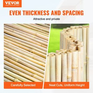 Recinzione di bambù laminato naturale eco-friendly 4 ft alta X 8 ft lunga 0.75 D larga per giardino cortile balcone Patio lato piscina - Product Image 2