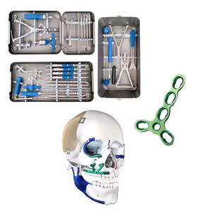 Instruments de chirurgie maxillo-faciale en acier inoxydable de qualité supérieure, ensemble complet avec micro-plaques en forme de T de qualité allemande - Product Image 2