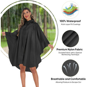 Impermeable Ligero para Niñas - Protección contra la Lluvia de Nailon para Uso Diario Informal - Product Image 2