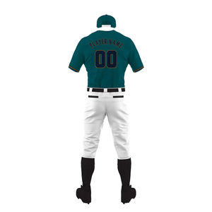 Uniforme de Béisbol Unisex de Alta Calidad, Fácil de Lavar, Transpirable, que Absorbe la Humedad, 100% Poliéster Reciclable, Diseño con Botones Completos - Product Image 3