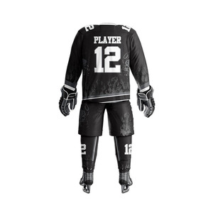 Tenue de hockey sur glace, vêtements de sport légers et respirants, tissu durable, ensemble de maillots d'équipe, uniforme professionnel pour le hockey sur glace - Product Image 3