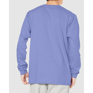 T-shirts pour hommes à col rond, manches longues, jaune foncé, épaules tombantes, imprimés - Product Image 5