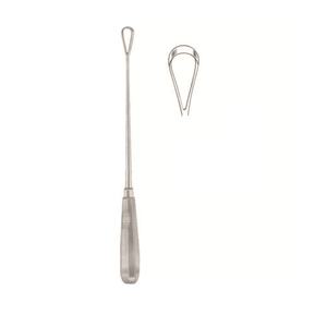 Curetas uterinas Recamier de grado médico - (15 mm) Instrumentos manuales reutilizables de acero inoxidable duradero para obstetricia y ginecología de The Surgist - Product Image 4