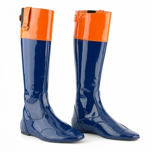 Botas de Montar Altas de Cuero Sintético, Color Negro Sólido, Cierre de Cremallera, Forro Extra Suave - Product Image 4