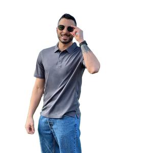 Collection Super 2026 – Polos de golf pour hommes, coupe ajustée, légers, extensibles dans les 4 sens, avec logo personnalisé, motif imprimé et col rigide - Product Image 1