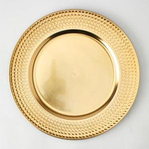 Plato Redondo Estilo Rústico para Vajilla, Plato Decorativo de Metal para Servir, para Fiestas, Restaurantes y Cenas - Product Image 4