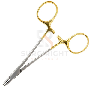 Manual Surgical Derf TC Needle <b>Holder</b> Forceps Tungsten Carbide Inserts Serrated Tip Accurate Needle <b>Control</b> Blush Surgical CE - Product Image 3