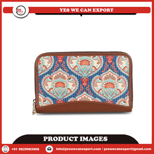 Nueva Cartera de Mano para Mujer, 100% Cuero Genuino, Color Borgoña, para Uso Diario, Carteras de Mano Modernas al por Mayor - Product Image 6