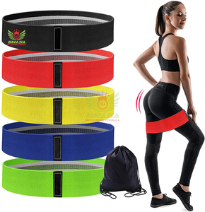 Set de Bandas de Resistencia para Entrenamiento de Cadera para Mujeres, Bandas Elásticas Anchas Antideslizantes para Ejercicios de Glúteos, de Poliéster Resistente - Product Image 6