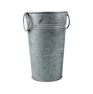 Maceta Alta de Metal Galvanizado con Asa, Hecha a Mano, Ecológica, Personalizada, Decoración de Jardín Interior y Exterior, Macetas para Flores - Product Image 1