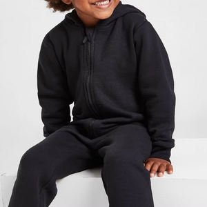 Sudadera con cremallera recortada personalizada Essentials de invierno de alta calidad de gran tamaño Heavyweight Fleece hombres impermeable algodón mezclado Zip Ups - Product Image 2