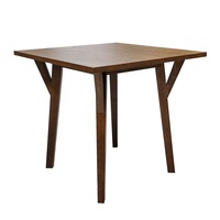 Table à manger moderne en bois de caoutchouc de style minimaliste OEM du Vietnam pour les petits espaces meubles fabriqués au Vietnam bas quantité minimale de commande