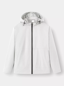 Veste de pluie imperméable coupe-vent légère pour homme avec logo personnalisé pour la randonnée, les voyages et le camping - Product Image 5