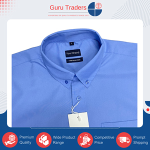 Chemises en denim formelles pour hommes, en polyester et viscose, personnalisables, fabriquées par un fabricant indien, en promotion. - Product Image 3