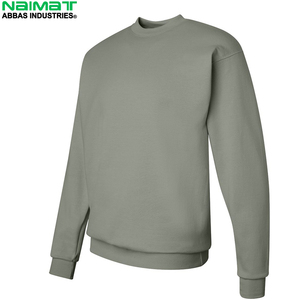 High Collar Protection Crewneck Sweatshirt Men Weather Proof Heavy Weight Outer Layer Fleece Active Uniform Coat - Product Image 2