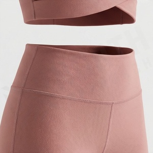 Leggings de fitness sans couture en spandex, taille élastique, logo personnalisé, vêtements de sport pour femmes, vêtements de sport pour la salle de sport, vêtements de sport pour l'exercice - Product Image 5