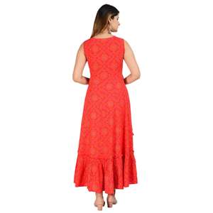 AARTI FASHION Salwar Kameez Décontracté Respirant à Taille Élastique, Silhouette Trapèze, Tissu Tissé à Nouer pour Tous les Jours - Product Image 5