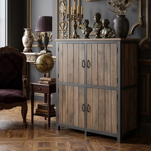 Azora <b>Small</b> Cabinet Japandi Style Solid <b>Wood</b> Storage Cupboard Minimalist <b>Sideboard</b> Natural Finish Compact Eco-Friendly Durable - Product Image 2