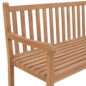 Banc d'angle de patio en bois de teck massif 72.8 "x 72.8" x 35.4 "-Mobilier d'extérieur durable - Product Image 4