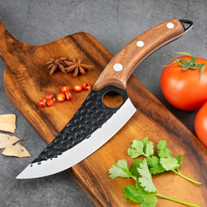 Cuchillo de Cocina LEGACY BLADES, Forjado a Mano en Acero al Carbono, con Mango de Madera y Hoja Afilada como una Navaja, para Uso en la Cocina - Product Image 4