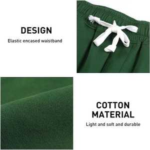 Pantalones Cortos Deportivos de Pana 100% Poliéster de Alta Calidad para Hombre, Ecológicos, Transpirables, Teñidos Lisos, con Logotipo Personalizado, Cintura Media, Casuales - Product Image 6