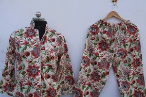 Camisones de Mujer Naaz con Estampado Animal, Tejidos, 100% Algodón, Casuales de Verano, Largos hasta la Rodilla, Ropa de Dormir Suave y Transpirable - Product Image 3