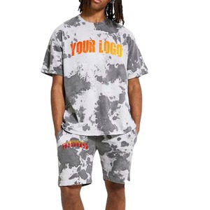 Ensemble t-shirt et short en coton rayé pour homme, vêtements décontractés d'été, respirant, blanc - Product Image 4